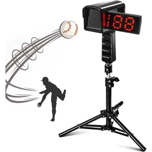 Baseball Radar Guns - Speed Sensors with LED+LCD Display, Handheld or Hand Free, Tripod Available for All Baseball Players