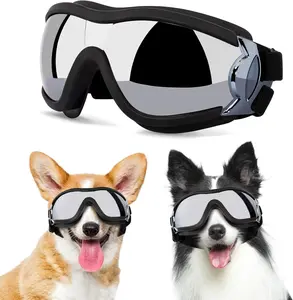 Dog Sunglasses Goggles for Medium Large Breed, Dog Glasses Pet Sunglasses UV Protection Windproof Anti-Dust Snowproof, ...