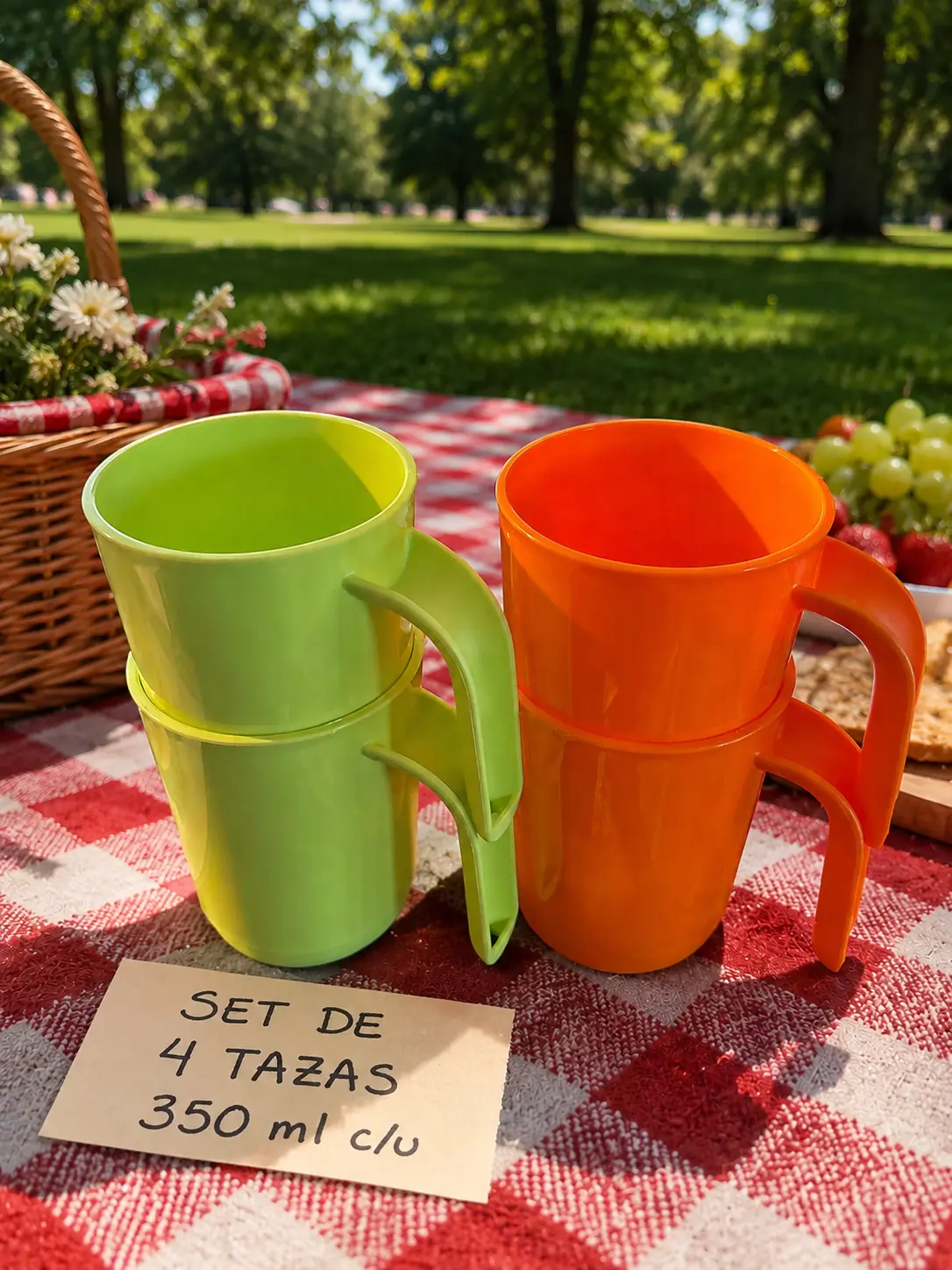 Set De 4 Tazas 350 ml