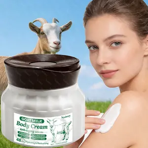 100G Goat Milk Face Moisturizing Nourishing Cream, Goat Milk Firming Cream with Hyaluronic Acid, Coconut, Firming & Smoothing Formula for All Skin Types, Refreshing, Non-Greasy, Hydrating, Suitable as a Mother's Day Gift