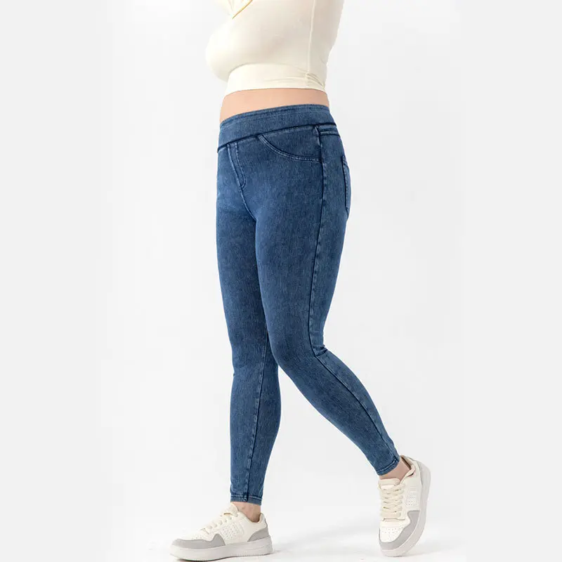 Women's Yoga Legging Seamless Workout High Waist Butt Liftings Athletic Leggings Oversize Jean springtok