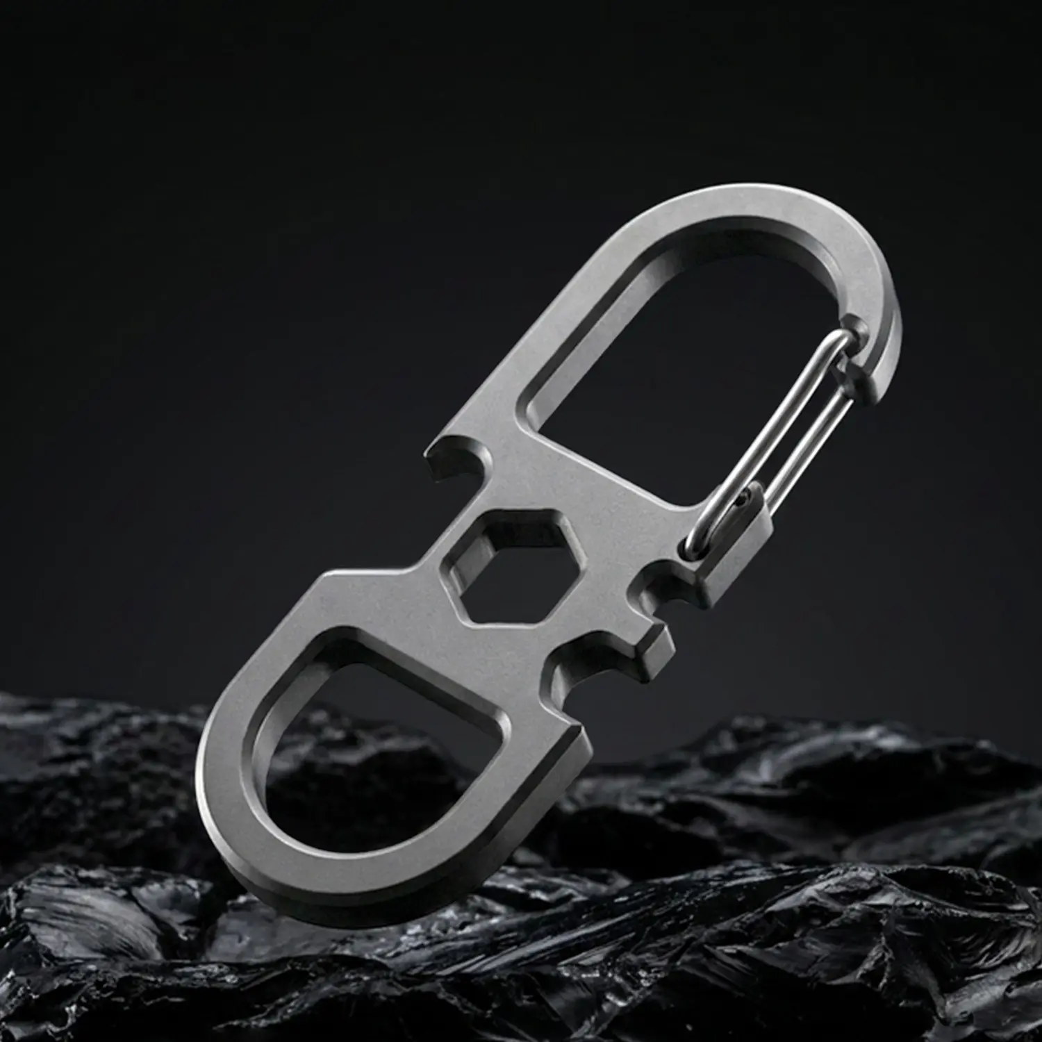 Multifunctional Edc Tool, Titanium Alloy Keychain, Durable and Lightweight Design, Perfect for Everyday Carry, Essential Accessory
