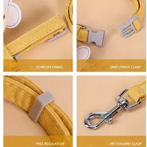 Pet traction rope new bee anti release adjustable cat walking rope for outdoor dog pulling rope H-shaped back pet