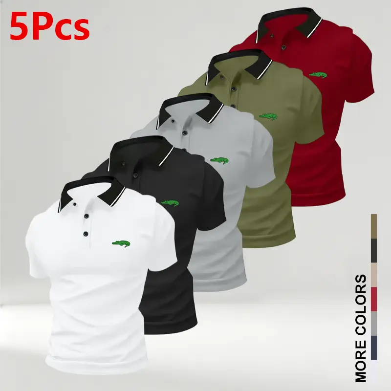 White + Black + Gray + Army Green + Red