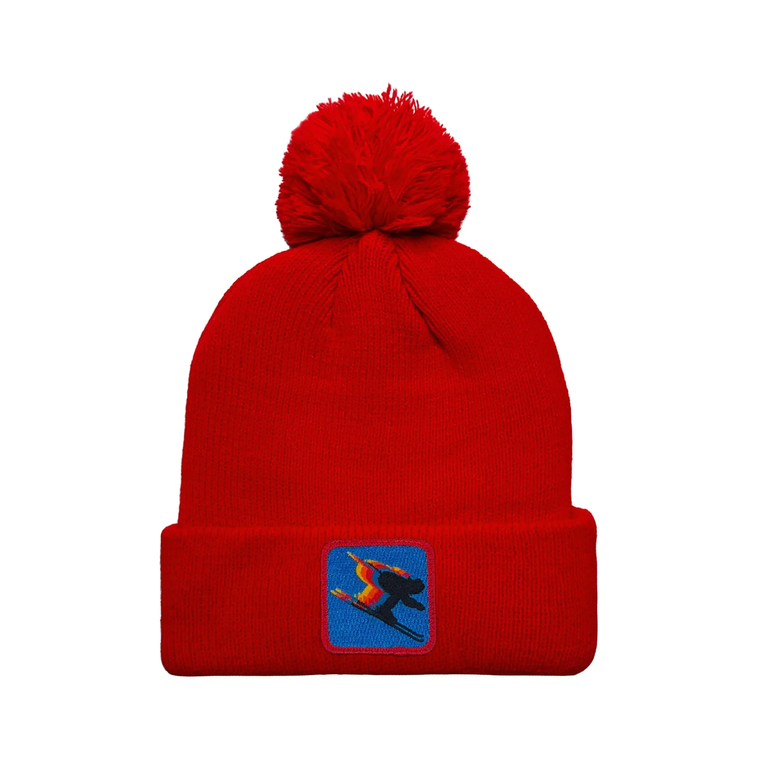 BIRDS OF PREY 2024 POM POM RIB BEANIE - RED
