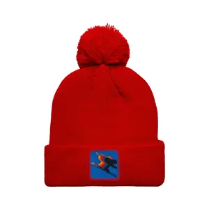 BIRDS OF PREY 2024 POM POM RIB BEANIE - RED BIRDS OF PREY 2024 POM POM RIB BEANIE - RED