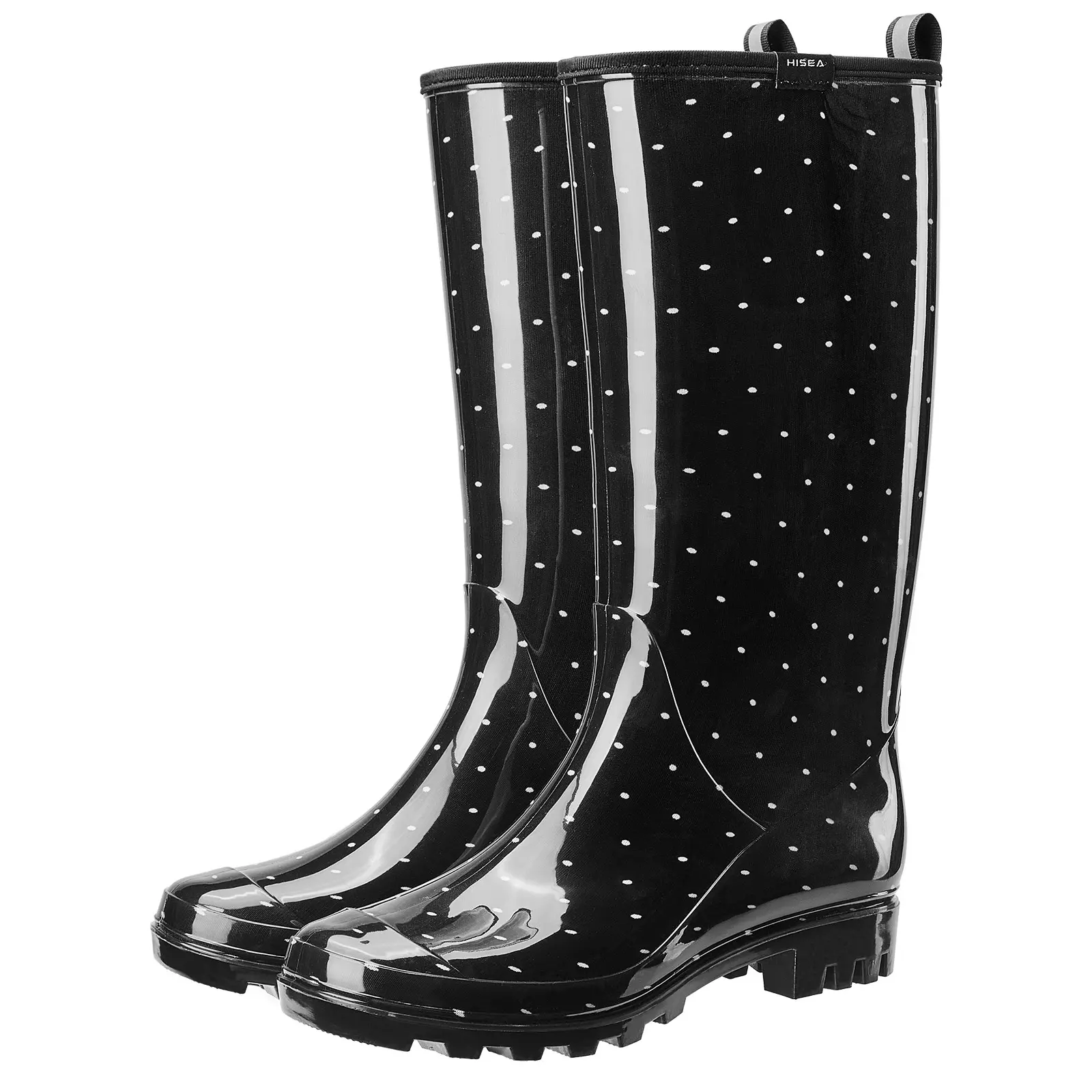 Polka Dot Print Black and White