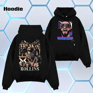 WWE 2026 - Seth Rollins “Revolutionary” World Champion , Oversize Unisex Acid Wash Tee , WWE Legend Streetwear , Cotton , Graphic Tee T-Shirt Hoodie Sweatshirt Wash , Classic , Fan Gift Top Fabric Menswear Casual Wrestling Crew Neck Garment
