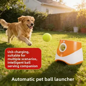 Smart Dog Tennis Ball Launcher, USB Charging Interactive Play & Training Toy