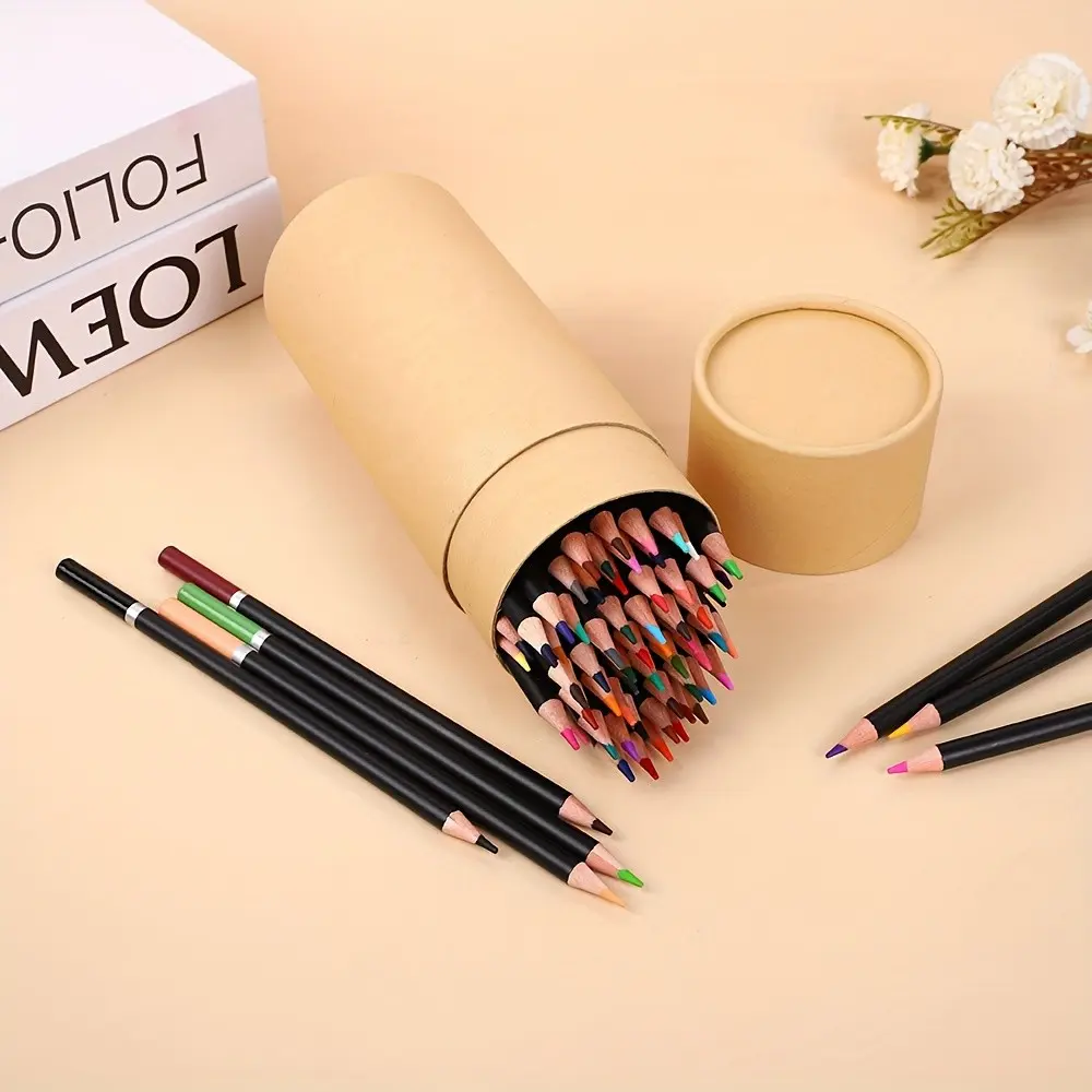 72-color Oil-based Colored Pencils For Adult Painting - Vivid for art Supplies For Artists And Beginners, Perfect For Creative Projects, for art Drawing Tools, And Back-to-school Season. Vivid Color Palette