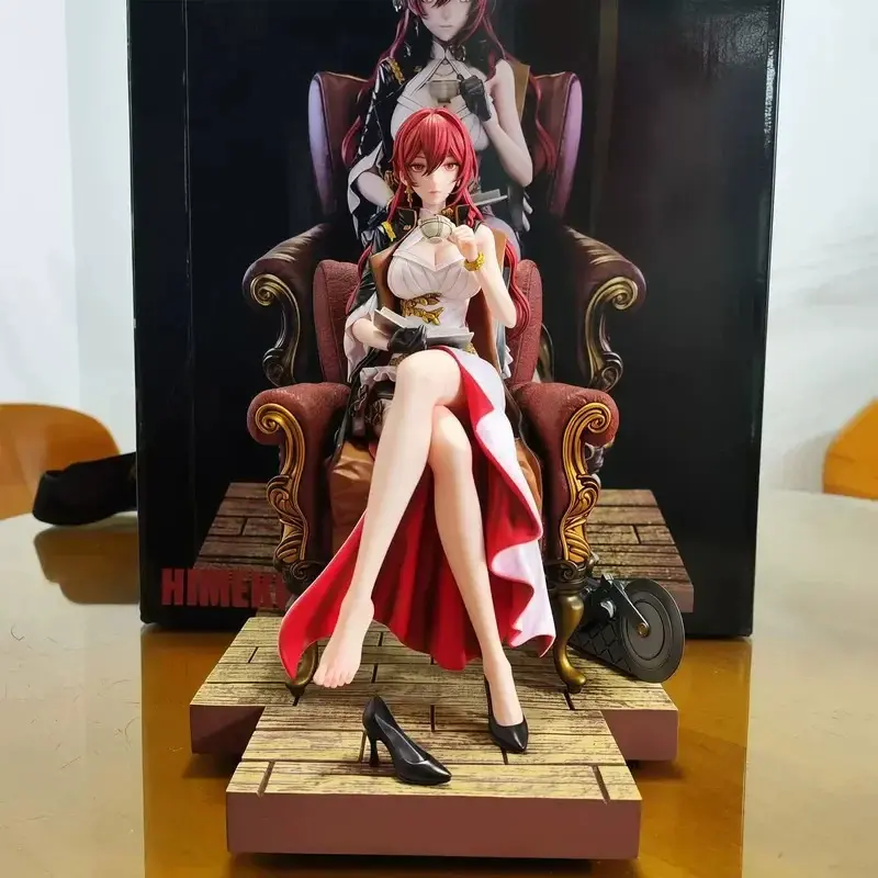 New Honkai Star Rail Himeko Anime Figure Gk Statue Sofa Sitting Pose Desktop Decoration Collectible Pvc Model Boxed Collection