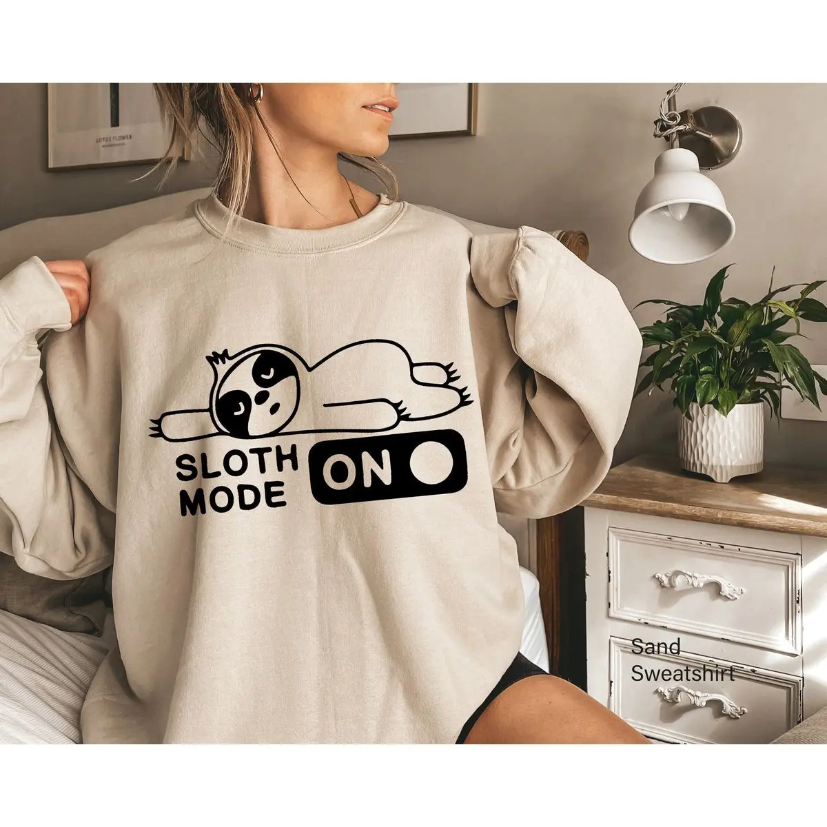Sloth Mode Sweatshirt, Sloth Mode On T Shirt, Lazy Sweater, Funny Animals Hoodie, Sloth Holiday Tee, Funny Gift For Women, Nap Top, Unisex Regular Fit Crewneck Tee, Casual Clothing