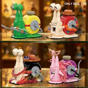 Snail Building Block Set, Phone Bug Blocks, High-Quality Abs Material, Stress Relief Puzzle Toy, Perfect for Birthday, Holiday, Christmas