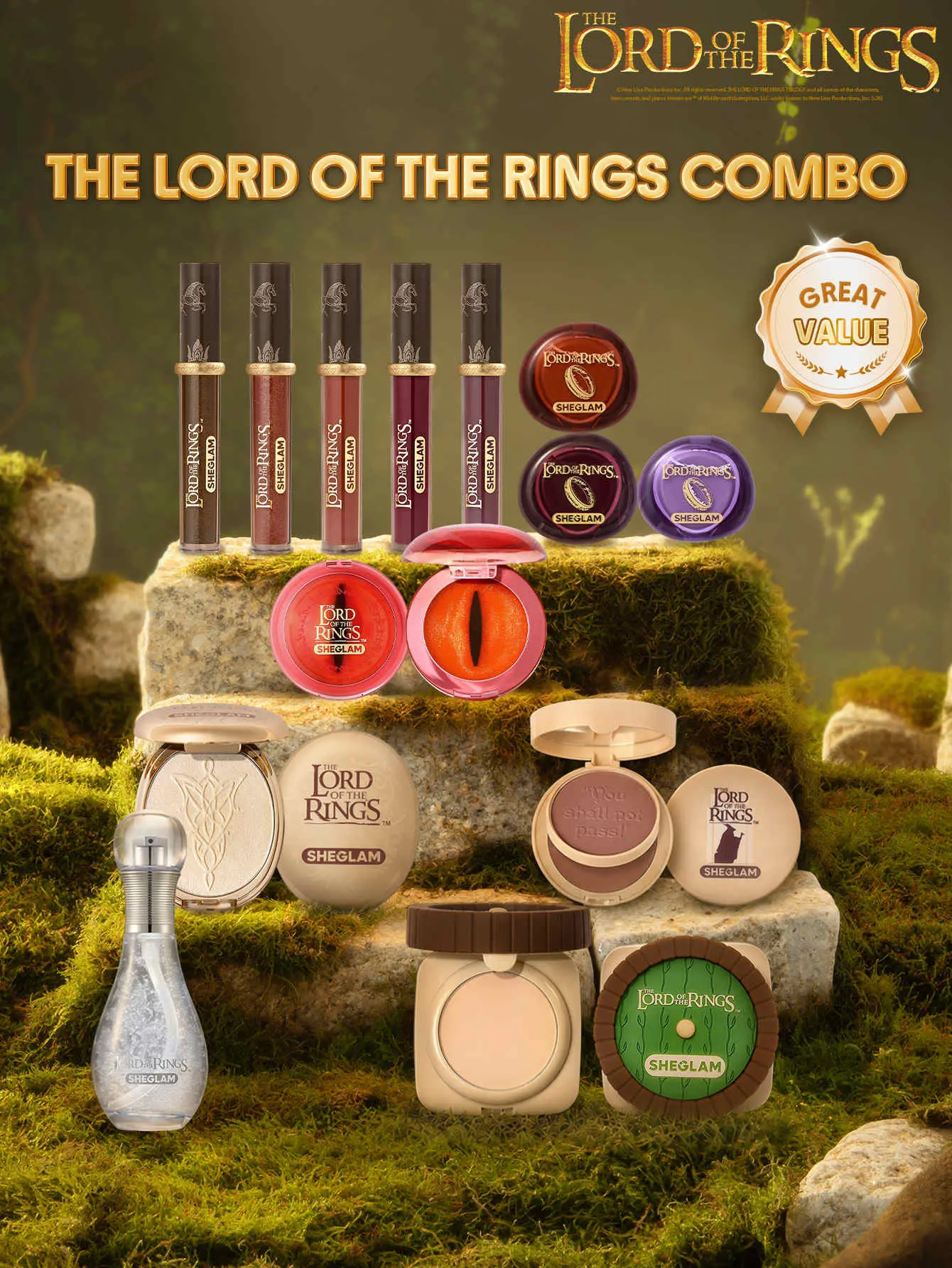 SHEGLAM × THE LORD OF THE RINGS Full Collection Set