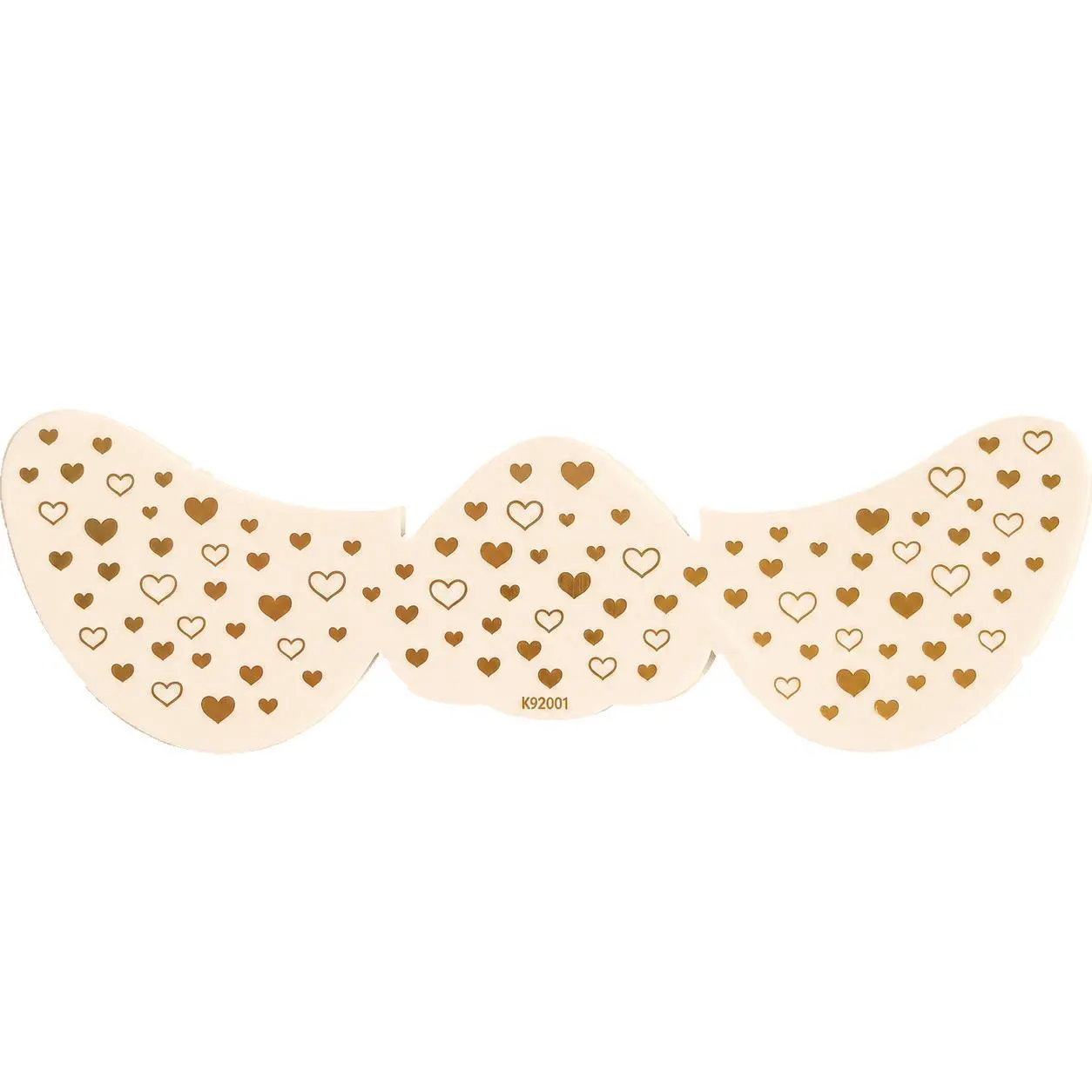 Tiny Heart and Star Face Temporary Tattoo Sheet