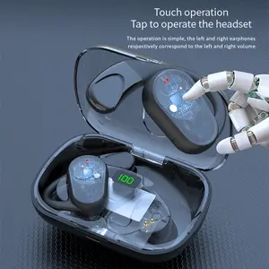 Summer New Model Wireless Earbuds v5.3, Available in Various Colors, Features Intelligent Digital LED Display for Battery Level, High-End Quality, Open-Fit Wireless Headset, Low Power Consumption,  Stylish and Attractive Design for Couples