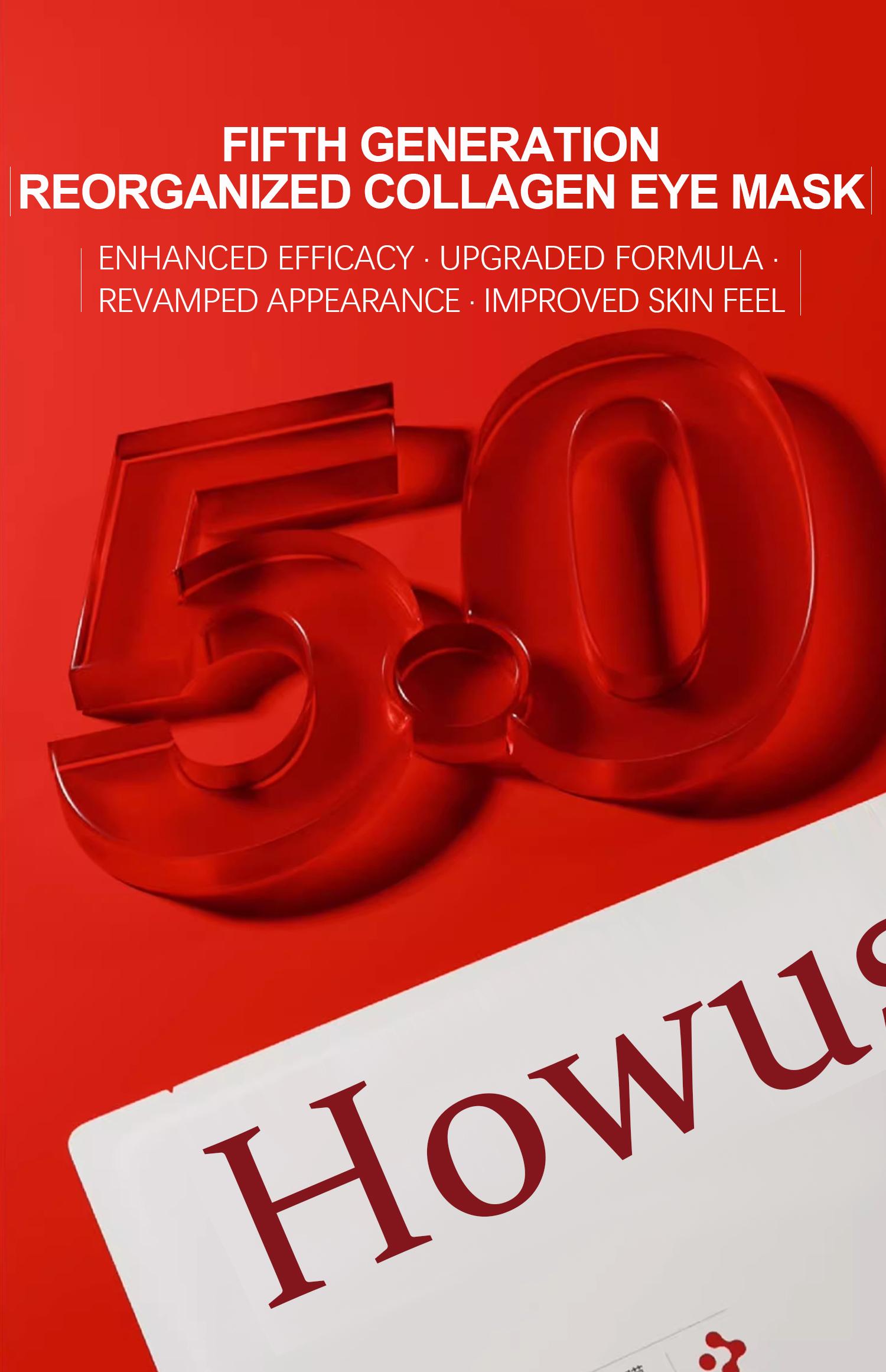 Deep Collagen Eye patch (4 Pairs), Affordable Glass Glow Skincare Mask, Korean Skincare, Lift & Bright, Under Eye Care, DEPUFFS UNDER-EYE BAGS, Elasticity Eye Shield Skin Repair. Firming & Moisture Facial Mask.