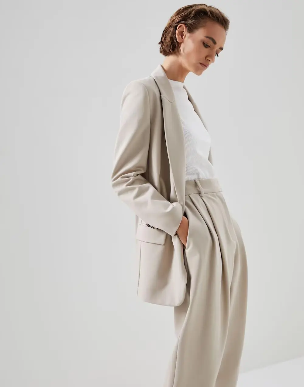 Bicolor Cotton Blazer Bicolor Cotton Blazer