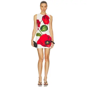 Alice + Olivia Wynell Fitted Mini Dress in Summer Poppy