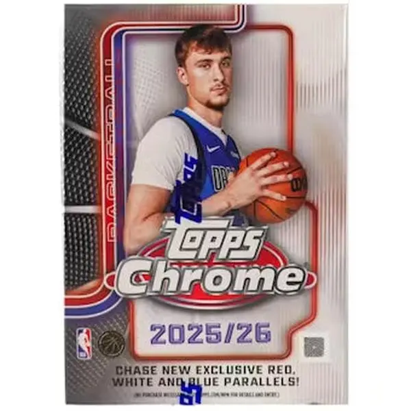 2025-26 Topps Chrome Basketball Blaster Trading Cards LV