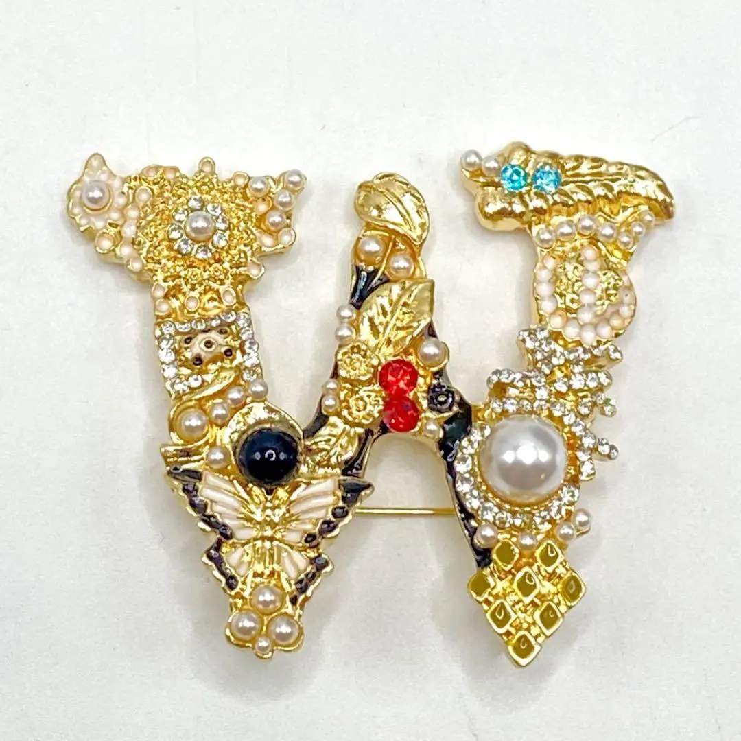 W Brooch
