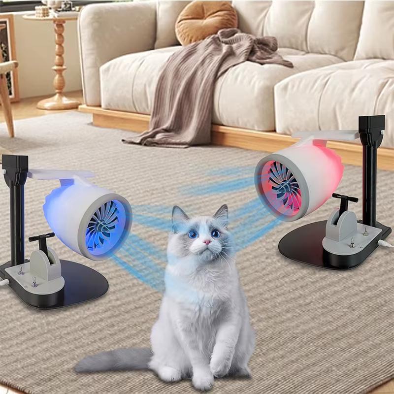 USB Jetfan Desktop Turbofan Engine Fan Blue Light Upgraded Version with Humidifier and Blue Tail Light goni