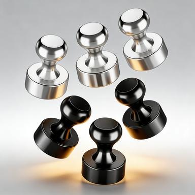 Fridge Magnets Refrigerator Whiteboard Small Strong Magnet Classroom Kitchen Accessories Decorative Locker Set Decor Must Haves Office Calendar Refrigerador Magnetic Cute Crafts Silver