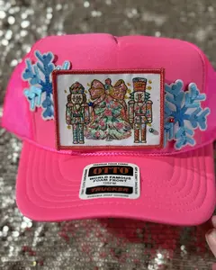 Snowy Nutcracker Neon Pink OTTO Trucker Hat
