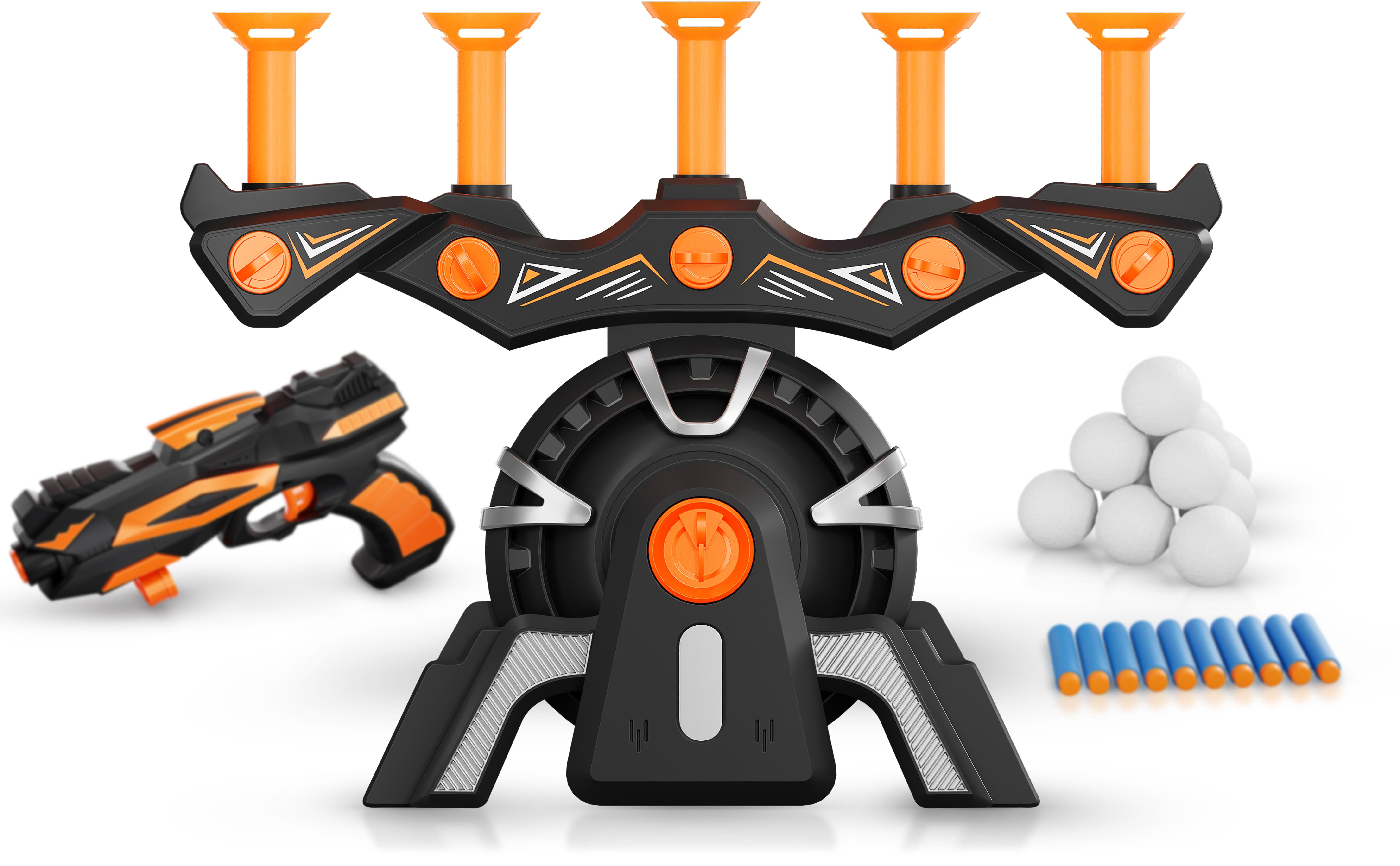 Hover Shot Shooting Toy for Kids - Ball Target Game for Nerf Guns Cool Birthday Gifts Toys for Boys Age 6+ Year Old Boy Best Teenage Gift Idea - Gun, Targets & Darts, Teenage Boy Gifts, Foam Balls
