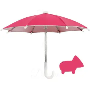 Phone Umbrella, Cell Phone Umbrella for Sun Shade Mobile Phone Holder with Umbrella and Universal Adjustable Cute suction Cup For Outdoor, Beach