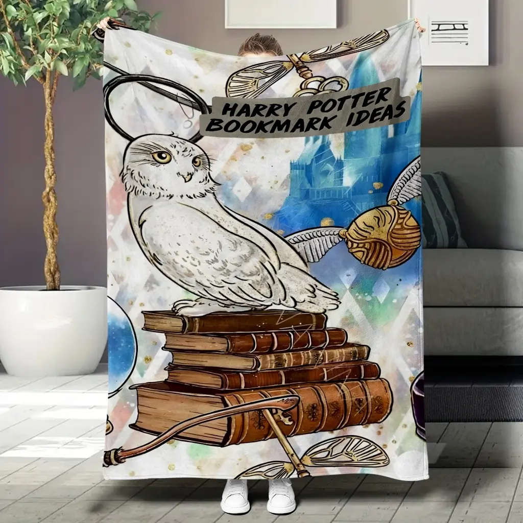 Hogwarts Castle Blanket Under the Stars - A Must-Have for Naptime and the Perfect Valentine's Day Gift