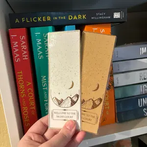 Holographic ACOTAR Inspired Bookmark, Handmade Foil Bookmark, Gift for Book Lover