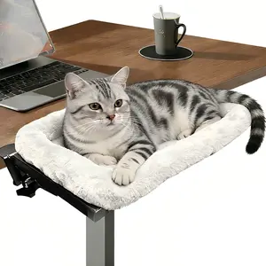 GREENSINDOOR Cat Desk Bed Foldable Pet Hammock - Cozy & Comfortable- Perfect for Home Office Use - Easy to Fold & Store