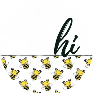 Bee Door Hanger, Hello Door Hanger, DCO-01414-DH, 18" Round Wood Door Hanger
