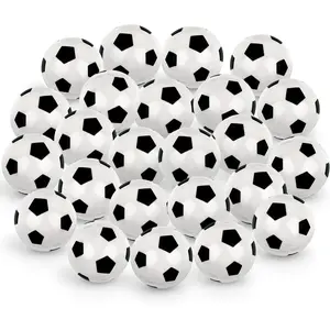 24 Pcs Soccer Bouncy Balls for Kids, 32mm Rubber Bounce Sport Balls Bulk for Party Favors, Goodie Bag Fillers, Easter Gift Basket Stuffers, Classroom Prizes, Carnival Party Supplies