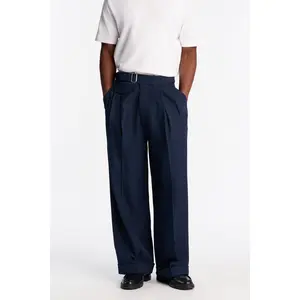 Wide Leg Vanderbilt Gurkha Trouser - Navy