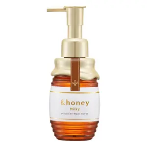 &-honey Milky Precious EX Repair Japanese Hair Oil (105ml) – Deep Moisture + Frizz Control + Keratin Honey for Damaged Hair – Lightweight Shine Enhancer