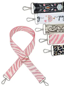 Floral Bag Strap 3.8cm Wide Crossbody Shoulder Strap, Leopard Print Bag Belt, DIY Bag Accessories, Fashionable and Stylish