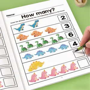 Interactive Math Workbook for Preschool & Kindergarten, Tracing Preschool Books, Number Tracing, Addition & Subtraction, Coloring Activities, Homeschool or Classroom Use, Educational Resources, Learning Materials