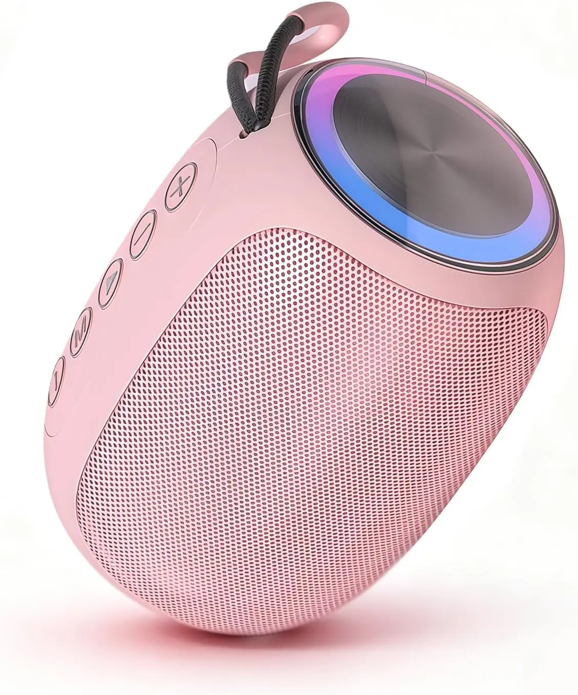 Portable Bluetooth 5.3 Speaker with Vibrant RGB LED Light, 360° Stereo Sound, Enhanced Bass, TWS Function for Travel, Sport, Camping