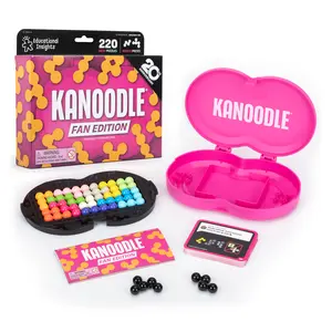 Educational Insights Kanoodle Fan Edition - Magenta, 3D Brain Teaser Puzzle, Single Player Mind Challenge Toys, Handheld Travel Games, Challenging Logic Puzzles and Gifts for Kids, Teens & Adults Ages 8+
