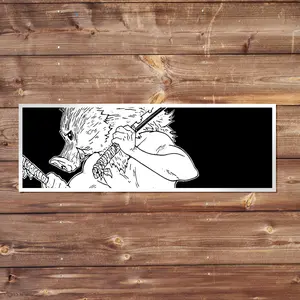 Inosuke Vinyl Sticker - Handmade JDM Slapper Sticker for Waterproof Window, Laptop, Kindle, and Water Bottle