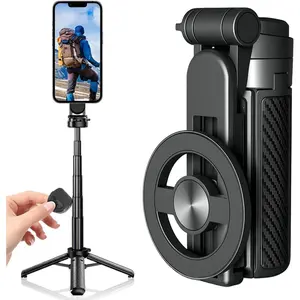 4-in-1 Multifunctional 360 °   Rotation Magnetic Selfie Stick, 2025 New 4 in 1 Multifunctional Magnetic Selfie Stick Magnetic Phone Tripod Stand with Wireless Remote