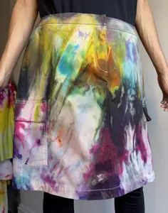 34" Pockets Black Super Rainbow Skirt