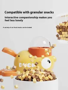 Dog＆Cat Interactive Treat Dispenser Toy Food Puzzle Slow Feeder 2-in-1 Durable Cute Duck Shaped Design for Small Medium Dogs and Cats Interactive IQ Training Reduces Bloating