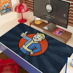 anime fallout 4 Mouse Pad 90x40CM non-slip Gaming Mousepad Gamer E-Sports Mouse Mat Game Mechanical Keyboard XXL Desk Mat Desk Accessories