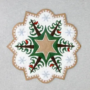 Winter Trees with Birds Table Topper