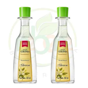 2 X Sanborns Agua De Colonia Clasica Flor De Naranja Unisex 202ml Each Glass Bottle