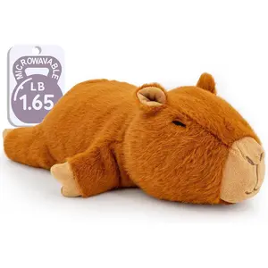 Marysun Microwavable Capybara Stuffed Animal - Weighted Stuffed Animal Plush, Heating Pad, Cozy Gift for Girls|Women|Kids|Elder People, 9.8in, 1.65lb