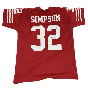 New Autographed OJ Simpson jersey
